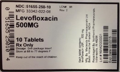 Levofloxacin 51655-250 - Levofloxacin 51655 250